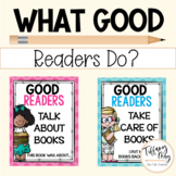What Good Readers Do Posters (Bright Polka Dots)
