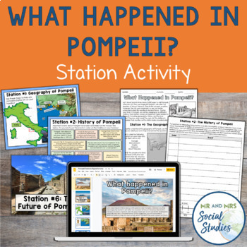 Preview of What Happened in Pompeii? | Pompeii Stations and Activities