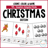 Count, Color, & Name Wh-Question Adapted Book - Christmas Edition