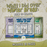 What I Did Over Winter Break - craftivity bundle