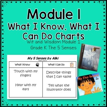 Preview of What I Know What I Can Do Charts - Wit & Wisdom Module 1