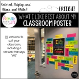 What I Like Best About My Classroom {or Library} Poster - 