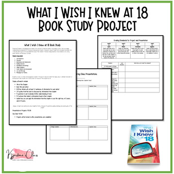Preview of What I Wish I Knew at 18 Book Study Project | Family and Consumer Sciences | FCS