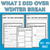 What I did over winter break - After Winter Break Writing 