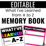 What I've Learned From A to Z End of the School Year Memor