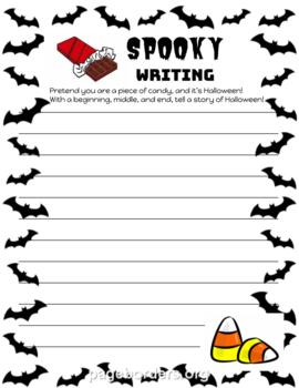 Preview of What If YOU Were A Candy on Halloween? Writing
