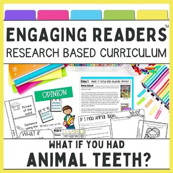 Preview of What If You Had Animal Teeth Read Aloud Activities & Craft - Animal Adaptations