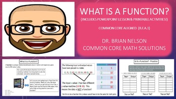 Preview of What Is A Function? (PowerPoint Lesson and Printables!)