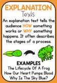 What Is An Explanation Text? Poster - Classroom Decor