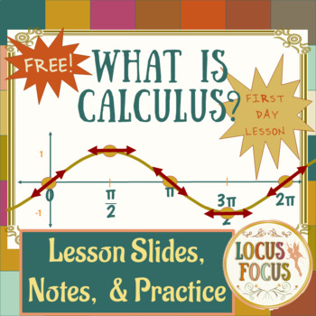 Preview of What Is Calculus - First Day Introduction Lesson PowerPoint™