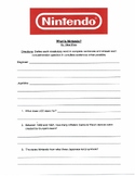 What Is Nintendo? Comprehension Questions & Activities