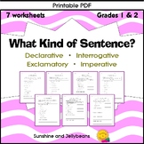 What Kind of Sentence? - 4 sentence types - 7 worksheets -