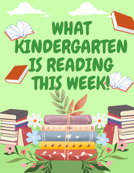 Preview of What Kindergarten Is Reading This Week