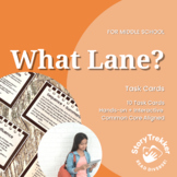 What Lane? Novel Task Cards for Middle School Reading and ELA