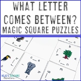 What Letter Comes Between? Center Game, Activity, or Works