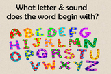 What Letter & Sound Does the Picture Begin With?