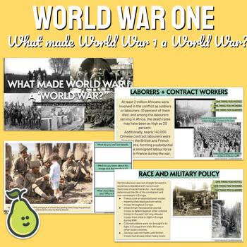 What Made World War One a World War? (WWI) Google Slide Interactive Lecture