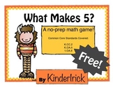 What Makes 5? {A Print and Play Activity}