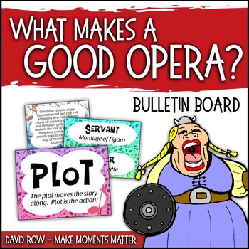 Preview of What Makes a Good Opera?  Literacy Link Up Bulletin Board Set