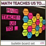 What Math Teaches Us Bulletin Board Set for Back to School