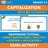 What Not to Capitalize - Made-for-Easel Activity for Capit