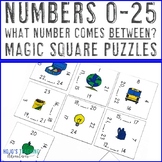 Numbers 0-25 Math Center Game: What Number Comes Between?