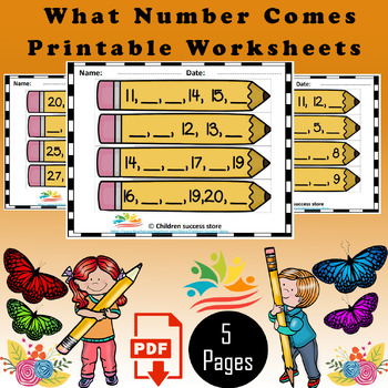 What Number Comes Next Kindergarten Math by Children success store
