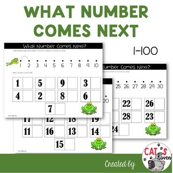 Preview of What Number Comes Next | Missing Numbers 1-100 Number Sequencing