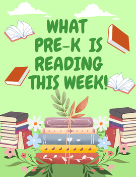 Preview of What PreK is Reading This Week!