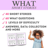 What Question Short Stories Wh Question Reading Comprehens