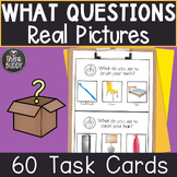 What Questions Real Pictures Task Cards Low Prep Speech Therapy