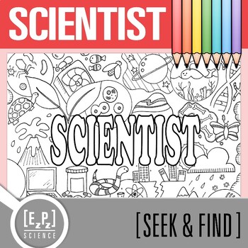 Preview of What Scientists Study Search Activity | Seek and Find Science Doodle