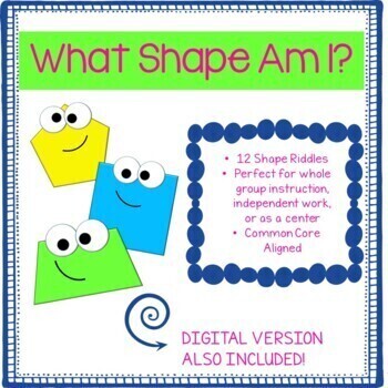 Preview of What Shape Am I? - Shape Riddle Adventure
