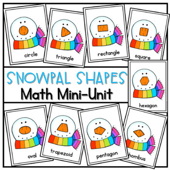 Preview of What Shape is a Snowman's Nose? 2D Shapes, A Math Reader and Mini-Unit