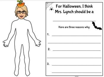 Preview of What Should My Teacher Be For Halloween? 