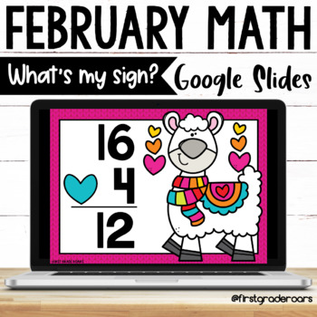 Preview of What Sign Addition Subtraction to 20  February Google Slides