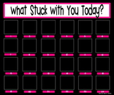 What Stuck With You Exit Slip Poster {20x24 Black & Pink}