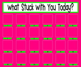 What Stuck With You Exit Slip Poster {20x24 Pink & Green}