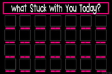 What Stuck With You Exit Slip Poster {20x30 Black & Pink}