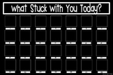 What Stuck With You Exit Slip Poster {20x30 Black & White}