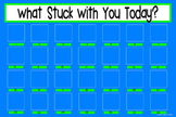 What Stuck With You Exit Slip Poster {20x30 Blue & Green}
