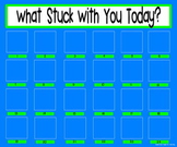 What Stuck With You Exit Slip Poster {20x24 Blue & Green}