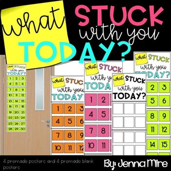 Preview of What Stuck With You Today Quick Informal Assessment Ticket Out The Door