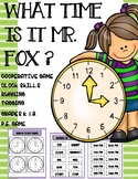 Telling Time &Clock Skills Interactive Movement Game, P.E,