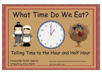 Preview of Telling Time to the Hour and Half Hour