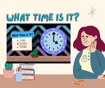 Preview of What Time Is It? Digital Interactive Analog Time Telling Practice