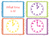 What Time Is It?  Task Cards