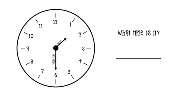 What Time Is It? Time Telling Worksheets to the HALF HOUR! Easy | TpT