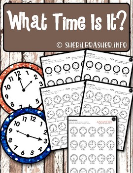 Preview of What Time Is It? | Worksheets | Elementary Math