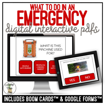 Preview of What To Do In An EMERGENCY Digital Interactive Activity